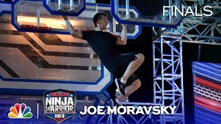 Joe Moravsky Injures His Hand on Stage 3  American Ninja Warrior Vegas Finals 2019 [upl. by Thora629]