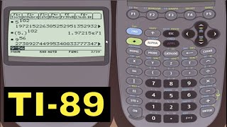 TI89 Calculator  04  Basic Arithmetic and Exponents [upl. by Florio]