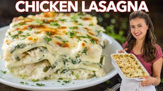 Easy CHICKEN LASAGNA With Creamy White Sauce [upl. by Beret]