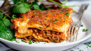 Easy Homemade Lasagne Recipe  Perfect Family Comfort Food [upl. by Aynom]