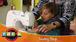 Sewing Shop  Virtual Field Trip  KidVision PreK [upl. by Notnirb]