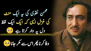 Mohsin Naqvi Sad Poetry  Mohsin Naqvi Poetry [upl. by Acirred]