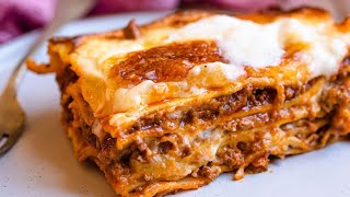 Lasagne al Forno Italian Beef Lasagna [upl. by Wilfrid24]