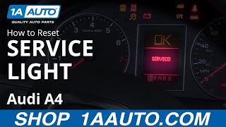 How to Reset Service Light 0409 Audi A4 [upl. by Emmer]