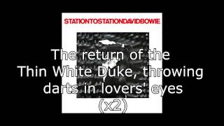 Station to Station  David Bowie  Lyrics [upl. by Molton957]