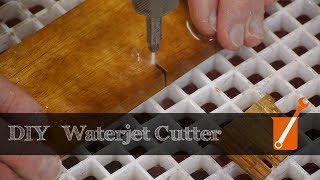 Waterjet cutter built with a cheap pressure washer [upl. by Lucila785]