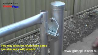 Gate Latch 2 way for round pipe and square [upl. by Lord]