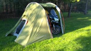 Redverz Solo Tent with Motorcycle Inside [upl. by Askwith]