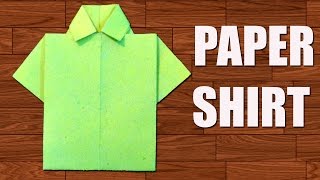 How to Make Paper Shirt  DIY Origami Paper Crafts [upl. by Alicul]