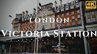 London Victoria Station Walk Through England 4K [upl. by Savill]