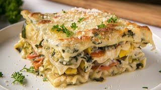 Easy Vegetable Lasagna Recipe [upl. by Stockmon925]