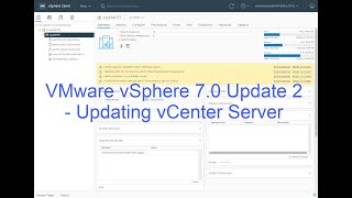 VMware vCenter Server VCSA 70 Update 2 upgrade process [upl. by Cordelie]