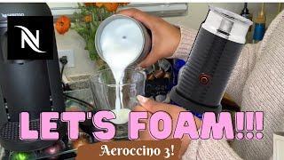 How To Foam Milk With Aeroccino 3 Make Coffee With Foam Tips amp Tricks  Easy Foamed Latte Recipe [upl. by Ordnaxela]