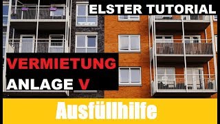 Anlage V   Elster Tutorial  Steuererklärung selber machen [upl. by Farhsa]