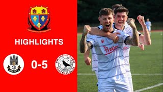 Caerleon 05 Cwmbrân Town  Gwent FA Senior cup  Quarter final highlights [upl. by Myrt115]