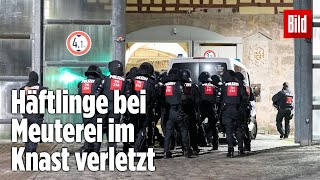 Gefängnismeuterei Polizei stürmt Knast in Thüringen  JVA Untermaßfeld [upl. by Hortensia610]