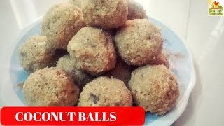 KOBBARI UNDALU RECIPE  కొబ్బరి ఉండలు  COCONUT BALLS  KOBBARI LOUSE  COCONUT LADOO [upl. by Edge]